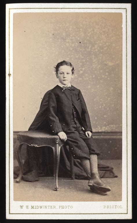 Handsome English School Boy In Uniform Antique Victorian Cdv Photo