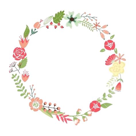 Round Floral Frame Png Picture Png All