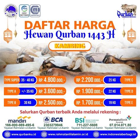 Katalog Hewan Qurban • Qurban Lagi Dan Sebar Manfaat Lebih Luas