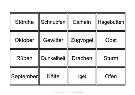 Babyshower karten online gestalten und drucken. Ein Bingo-Spiel mit 48 Begriffen zum Herbst statt Zahlen ...