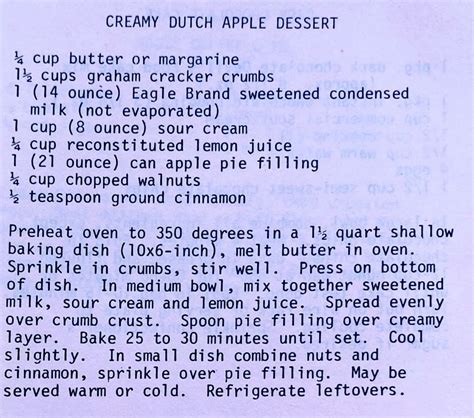 Creamy Dutch Apple Dessert — Kau Kau Chronicles