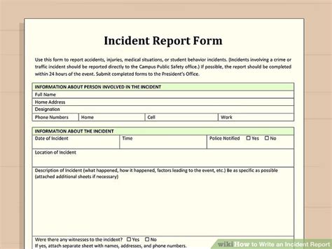 How To Write An Incident Report 12 Steps With Pictures