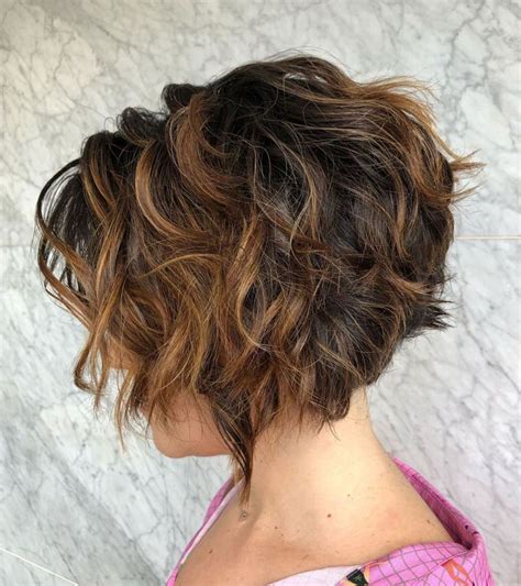 Undercut Short Curly Stacked Bob Fashionblog