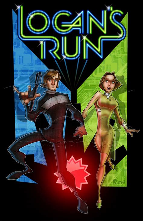 Living in a city within an enclosed dome, there is little or no work for humans to perform, and inhabitants are free to pursue all of the pleasures of life. Alternative movie poster for Logan's Run by Jon Pinto