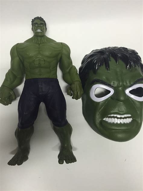 Boneco Hulk Marvel Vingadores 30 Cm Mascara Super Heróis R 6499