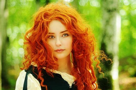 1920x1080px free download hd wallpaper women redhead blue eyes face curly hair blurred