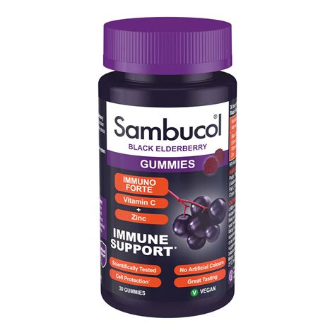 sambucol immuno forte gummies 30 gummies natural health products