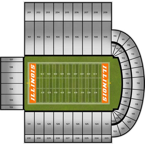 Memorial Stadium Interactive Seating Chart