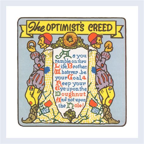 The Optimists Creed 1939 Menu Art Rescue Vintage Menu Art Uk