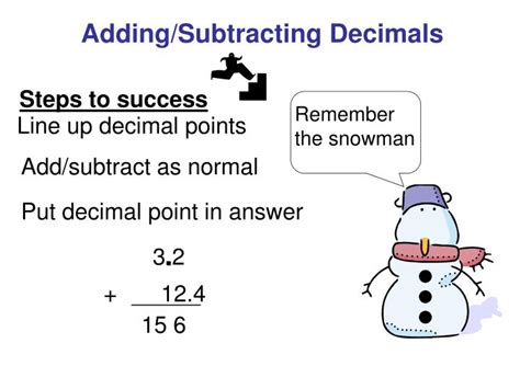 Ppt Addingsubtracting Decimals Powerpoint Presentation