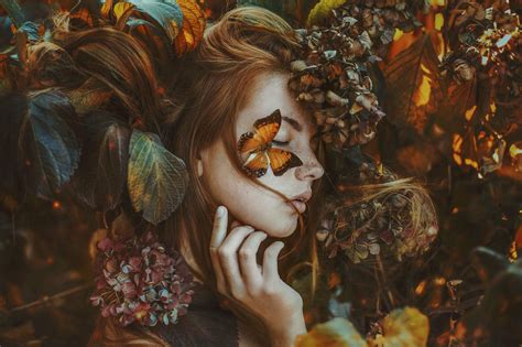 Women With Butterfly Wallpapers Wallpaper Cave