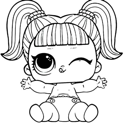 These doll pictures are not just cute but also adorable! Cute LOL Coloring Pages to Print | 101 Coloring