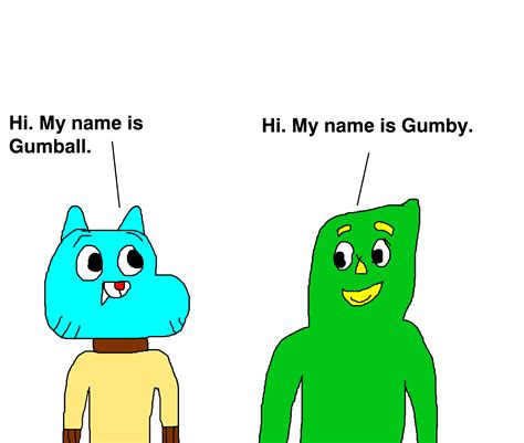 Gumball Watterson Meeting Gumby By Mjegameandcomicfan89 On Deviantart