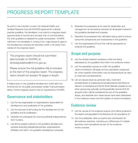 Company Progress Report Template Best Template Ideas