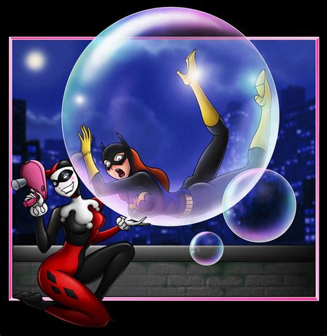 Harley Quinn Batgirl Fun Time By Khornath On Deviantart