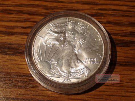 1999 Walking Liberty American Eagle 999 Silver Dollar Unc Us Coin 1