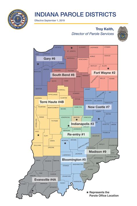 Indiana State Police District Map