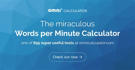 Words Per Minute Calculator Speech And Reading Omni
