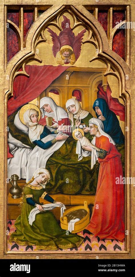 El Nacimiento De La Virgen María C 1445 Pintura Sobre El Abeto Por