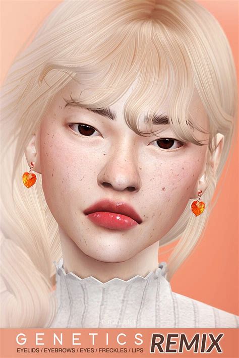 Remix Eyebrows Freckles Eyelids And Eyes Lipstick At Praline Sims