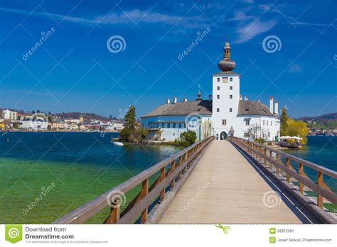 Schloss Ort Castle In Gmunden Austria Europe Stock Image Image Of