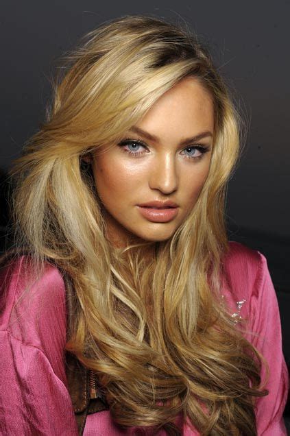 Candice Swanepoel Lovely Hair And Victorias Secret Make Up Candice