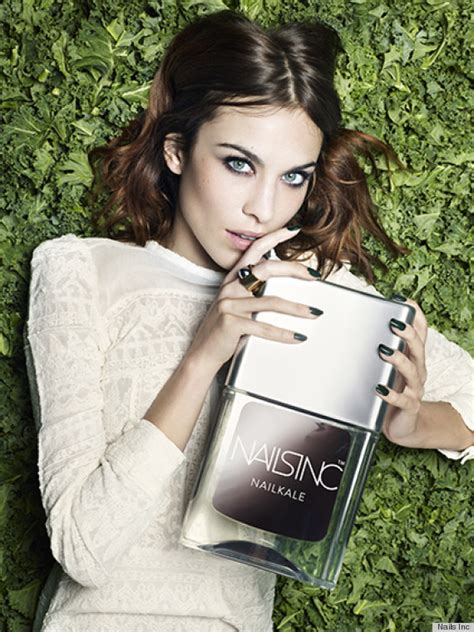 Alexa Chung Named New Face Of Nails Inc And She Introduces Kale To