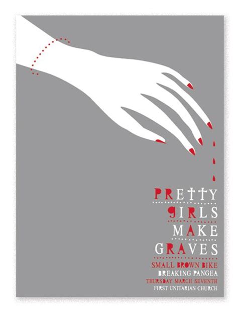 Pretty Girls Make Graves Show Poster For A Pretty Girls Make Graves Performance Color