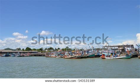 Fisher Boat Pier Rayong Thailand Stock Photo 143131189 Shutterstock