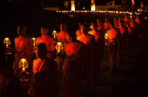 The Buddhist Holiday Of Magha Puja Or Sangha Day