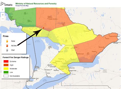 Ontario Fire Map Ontario Archives Wildfire Today Effective 29 June