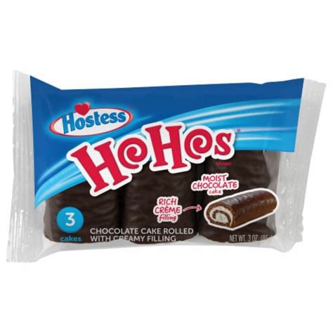 Hostess Ho Hos Chocolate Cakes Rolled With Creamy Filling 3 Oz Fred