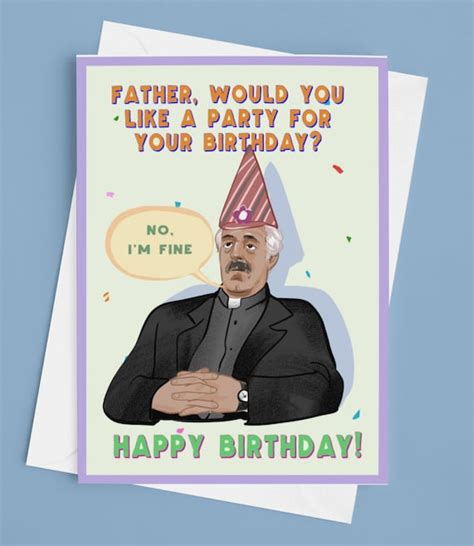 Father Ted Father Stone Birthday Card Etsy Uk