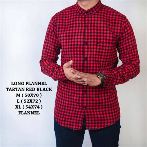 Check spelling or type a new query. Jual Baju Kemeja Flanel Tangan Panjang Kotak Premium Pria Tartan Red Black di lapak Louis Casual ...