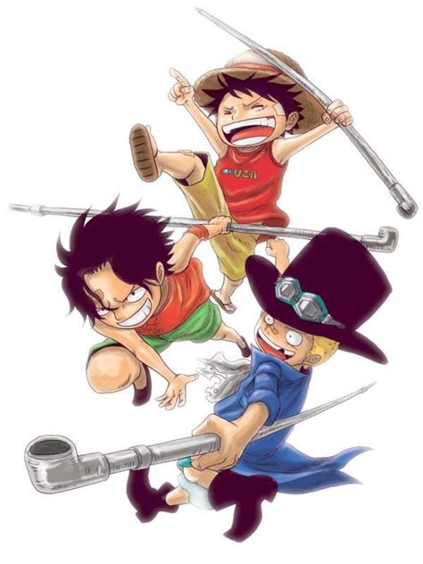 Luffy Ace And Sabo 🤗 イラスト アルトマーレ キャラクター イラスト