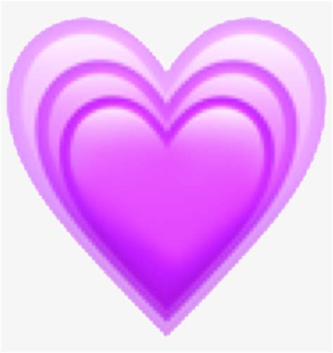 Kawaii Cute Purple Emoji Heart Art Aesthetic Pastel Multi Heart Emoji