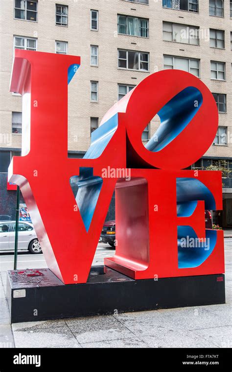 Love Sculpture Manhattan New York Usa Stock Photo Alamy