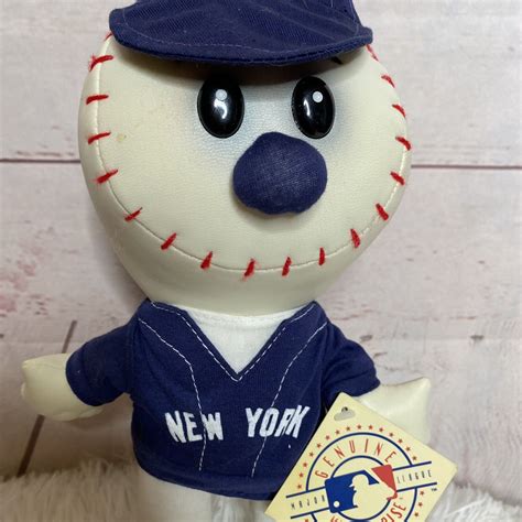Mlb Baseball New York Yankees Team Mascot Baseball Head Plush Doll