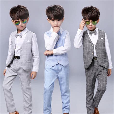 Boys girls dress suit set formal children catwalk show wedding party costume kids blazer vest pants sets. Baby Boys Suit Jackets Brand New Boys Spring Formal ...