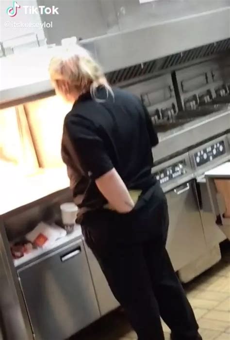 Mcdonald S Worker Filmed Putting Hands Down Pants As Horrified
