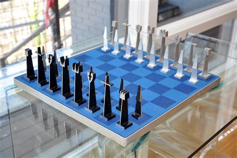 5 out of 5 stars. ALCOA Aluminum Abstract Chess Set - www.ChessAntiques.com