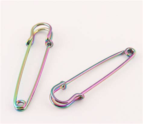 4pcs Rainbow Safety Pins 57mm Large Safety Pin Giant Safety Etsy
