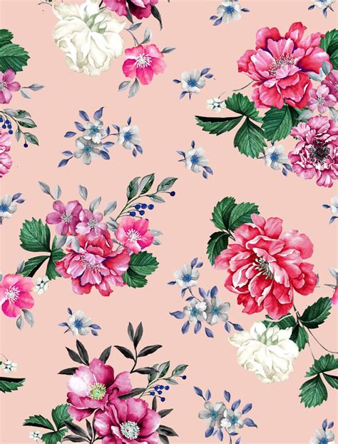 Floral Pattern Digital Print Fabric Floral Print Wallpaper Flower