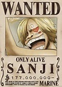 One Piece - Wanted Poster - Sanji (New World) - Walmart.com