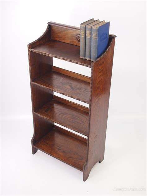 Small Edwardian Oak Open Bookcase Antiques Atlas