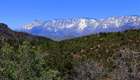 Snowy Pine Valley Mountains Viewed From Kolob Canyons Area Flickr