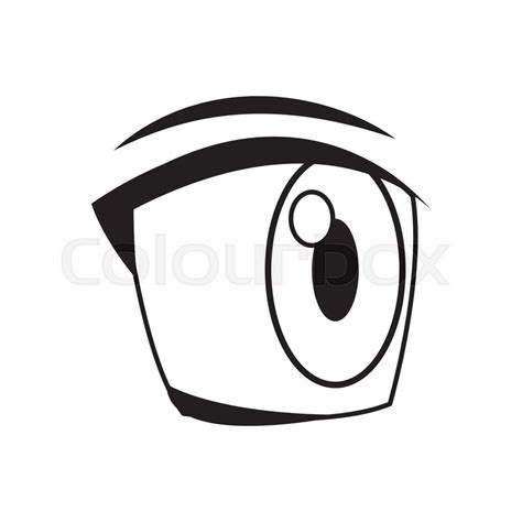 Cartoon Eye Expression Emotion Image Stock Vector Colourbox
