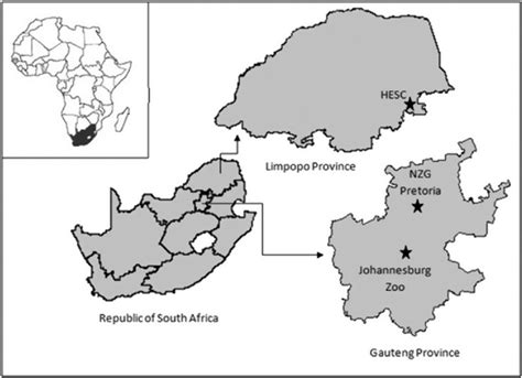 Sampling Sites From Which Wild Dog Faecal Samples Were Collected