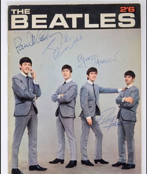 Paul On The Run Beatles Magazine Signed By The Fab Four Unwittingly