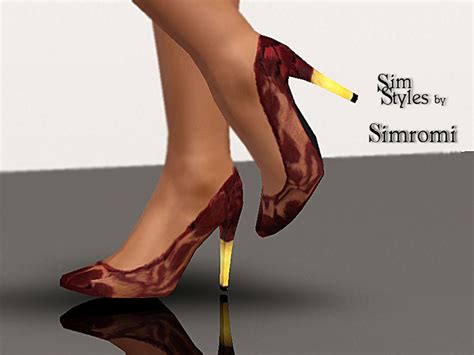 The Sims Resource Elegant Lace Heels For Yaa